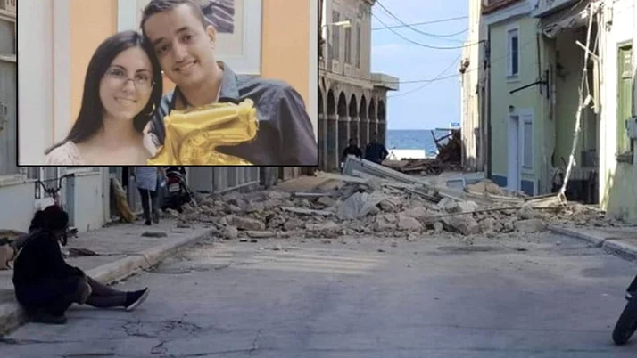 Sisam Adası'nda enkazdan dram çıktı! 2 genç birbirlerine sarılmış halde bulundular