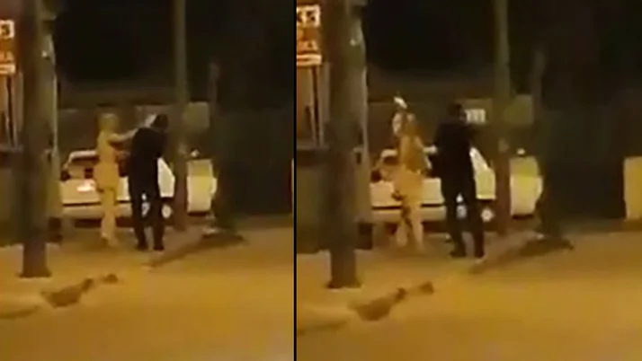 Bu defa tersi oldu! Hatay'da Kadın sokak ortasında adamı dövdü