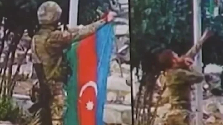 Azerbaycan bayrağını Sukavuşan’a böyle dikmişti! O asker şehit düştü