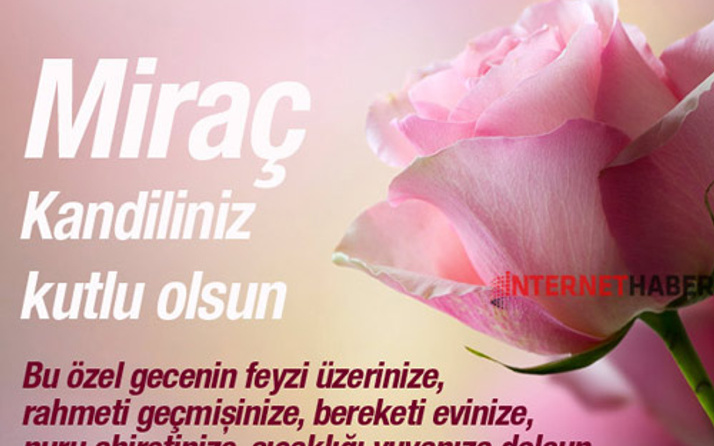 Miraç Kandili Mesajları güzel resimli 2016 yılı yeniler