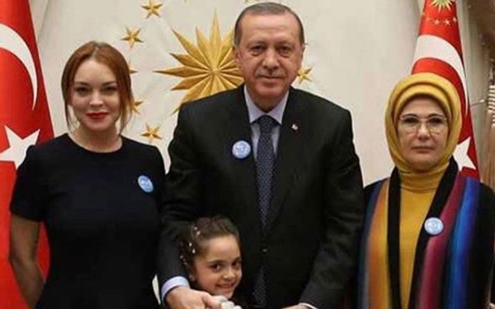 Lindsay Lohan'dan olay Erdoğan paylaşımı