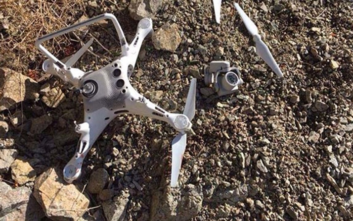 Artvin'de bir kartal drone parçaladı
