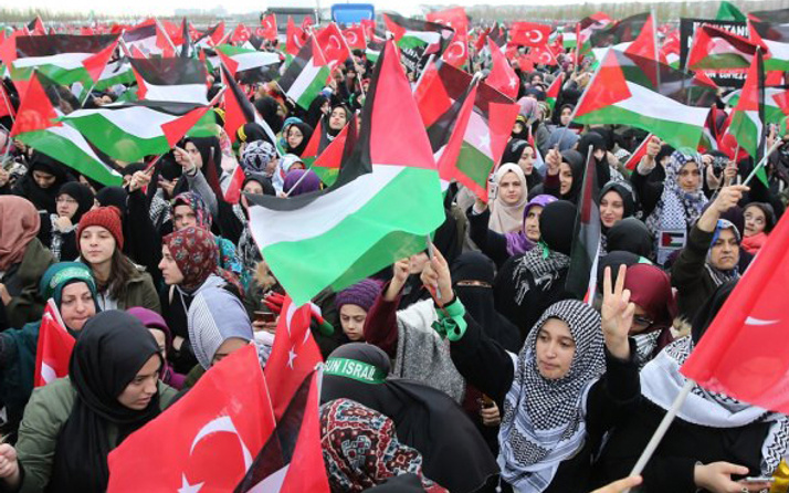 Kudüs için on binler Yenikapı'da toplandı büyük miting