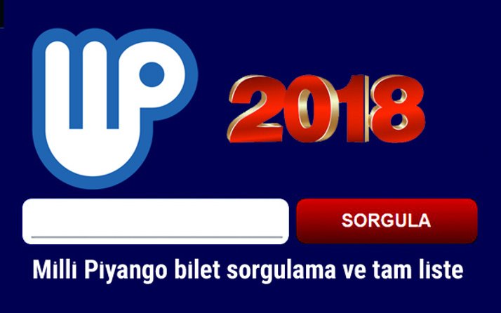 Milli Piyango 2018 Bilet Sorgulama Ekrani Internet Haber