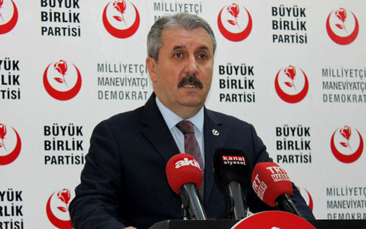 BBP Genel Başkanı Destici, Erdoğan'ı tebrik etti