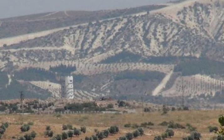 Kilis'te sınıra 25 metrelik gözetleme kulesi