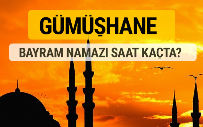 Gümüşhane Kurban bayramı namazı saati - 2017