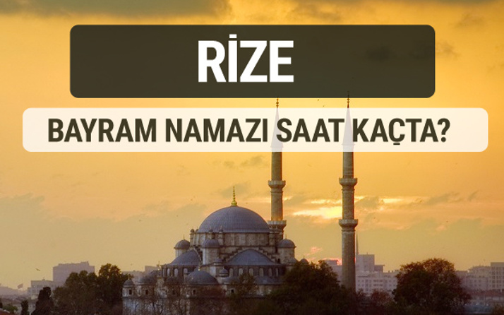 Rize bayram namazı saat kaçta 2017 ezan vakti