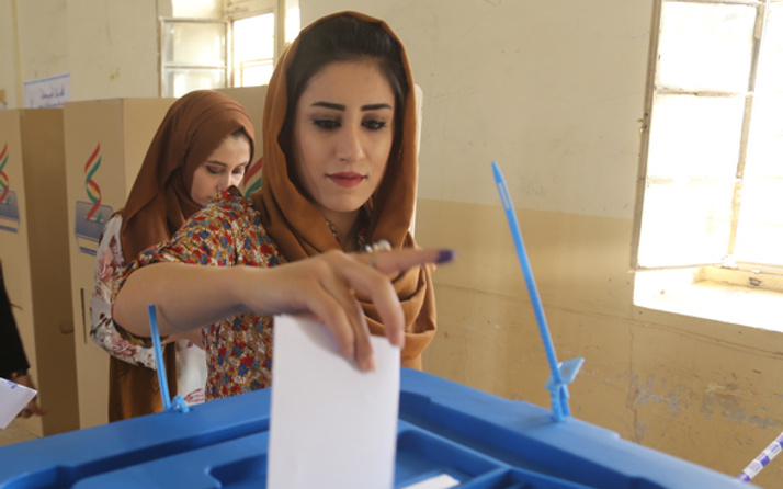 Bağımsız Kürt devleti referandumunda sala sesleri