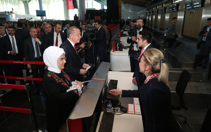 İstanbul Havalimanı'nda ilk bilet Erdoğan'ın