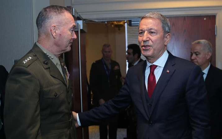 Hulusi Akar'dan ABD Genelkurmay Başkanı'na sert YPG uyarısı...