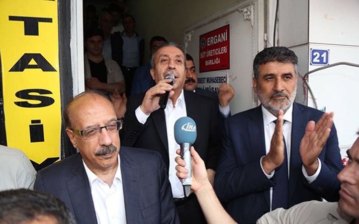 Mehdi Eker, Ergani'de davul-zurnayla karşılandı!