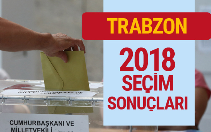 Trabzon seçim sonucu 2018 Trabzon milletvekili sonuçları