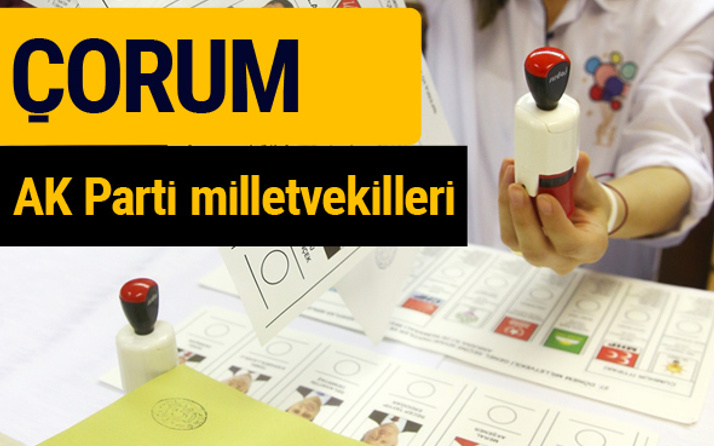 AK Parti Çorum Milletvekilleri 2018 - 27. dönem AKP isim listesi