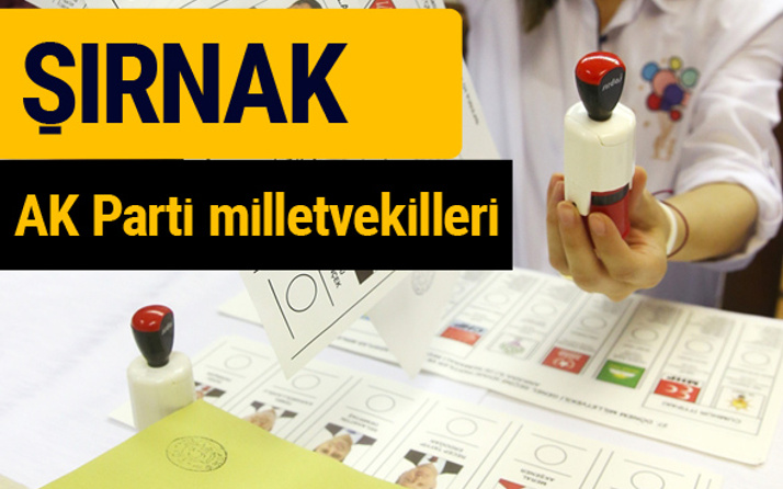 AK Parti Şırnak Milletvekilleri 2018 - 27. dönem AKP isim listesi