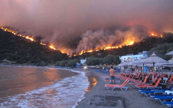 Yunanistan'daki yangının çıkış nedeni belli oldu!