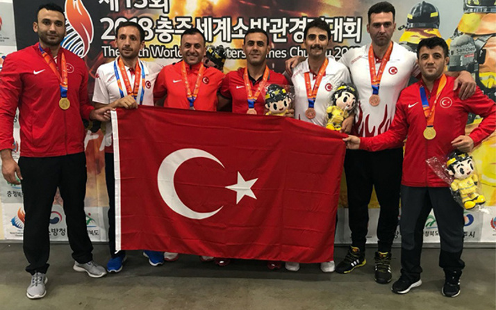 İstanbul İtfaiyesi, Dünya İtfaiye Oyunları'nda madalyaları topluyor