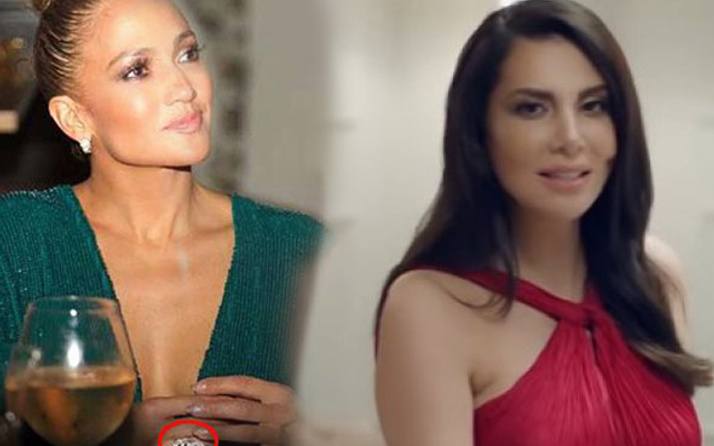 Jennifer Lopez'e özendi Ebru Yaşar'dan fiyatı dudak uçuklatan yüzük!