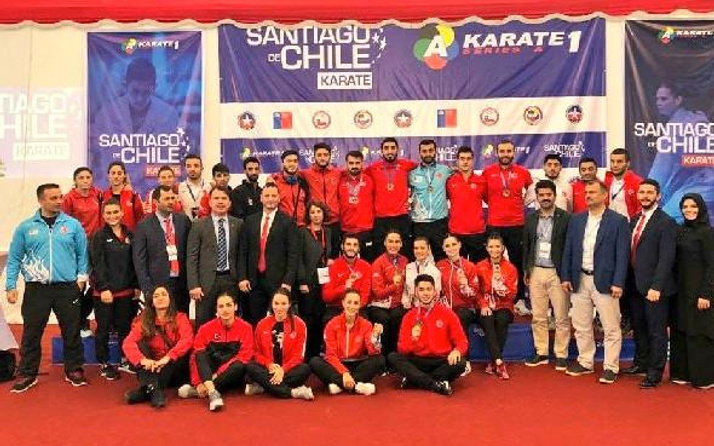 Karate Milli Takımı'ndan Şili'de 12 madalya
