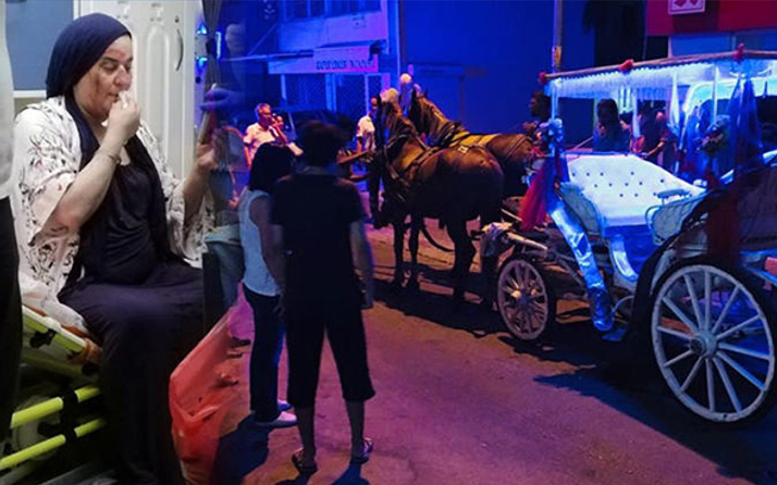 Alkollü faytoncunun ürken 'atı' dehşet saçtı!