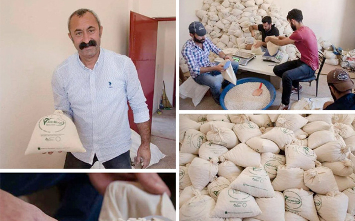 Ovacık'ın Komünist başkanı Mehmet Fatih Maçoğlu hazine arazisini ekip...
