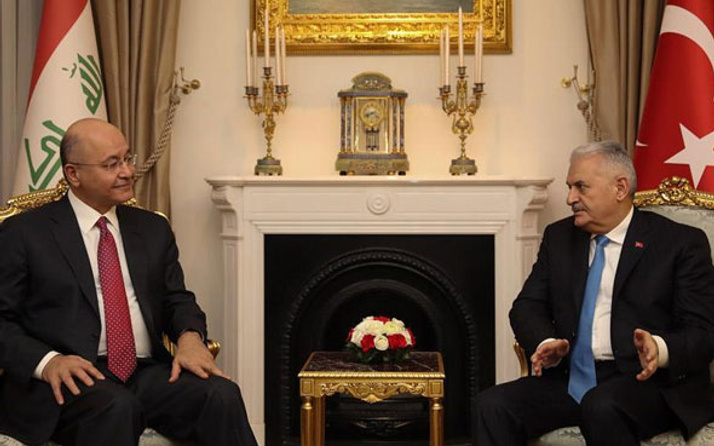 Yıldırım, Irak Cumhurbaşkanı Salih ile görüştü