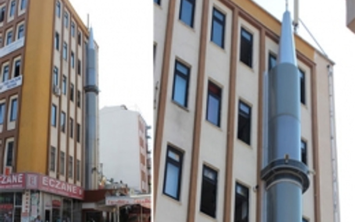 Hem minare hem yangın merdiveni