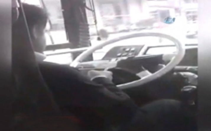 Halk otobüsü şoförü fena yakalandı