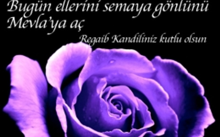 Kandil mesajları Regaip Kandili resimli mesajlar