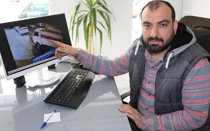 Niğde'de kendi kendine çalışan araç şoku