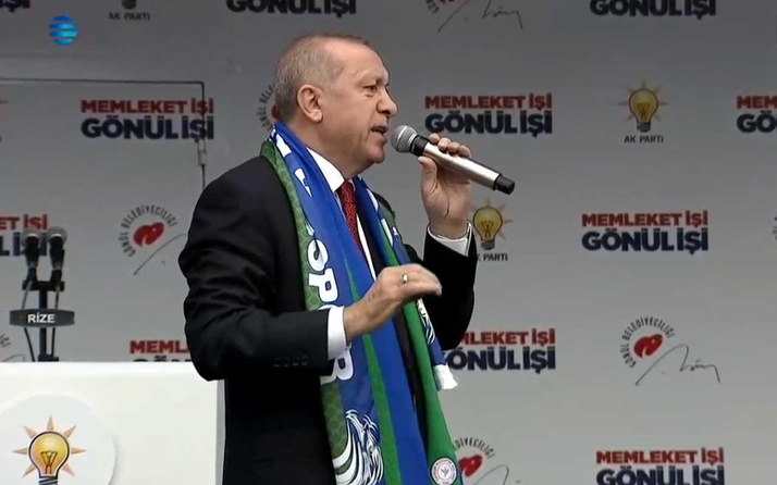 Cumhurbaşkanı Erdoğan'dan Rize'de kritik mesajlar