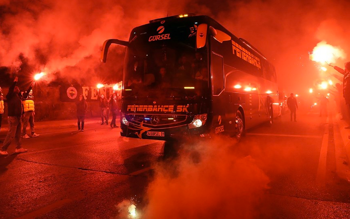 Fenerbahçe'ye Başakşehir maçı öncesi taraftar desteği