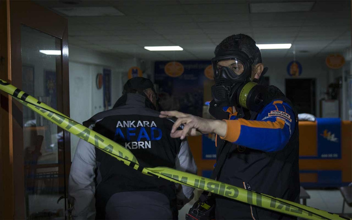 Ankara'da kargo şirketinde zehirli gaz şüphesi