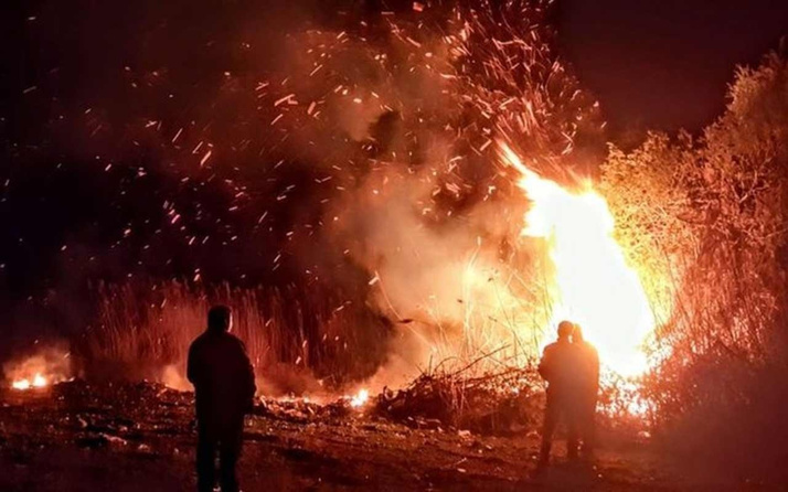 İznik'te yangın bazı evler boşaltıldı