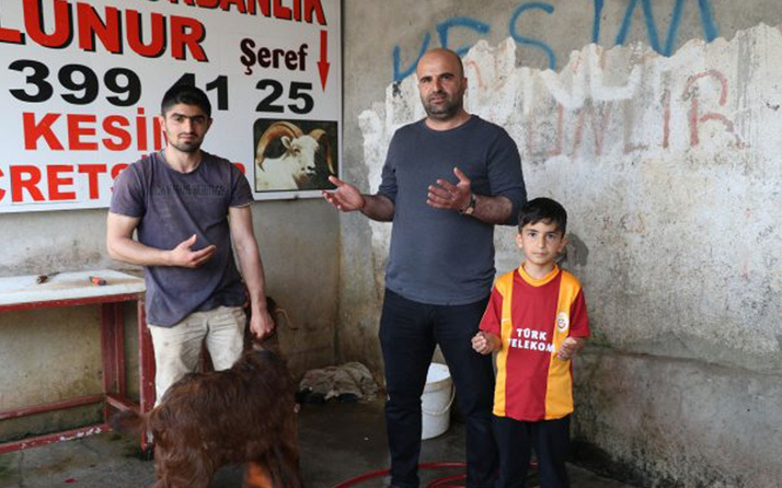 Diyarbakır'da Galatasaray bu kez kazansın diye adak koç kesildi