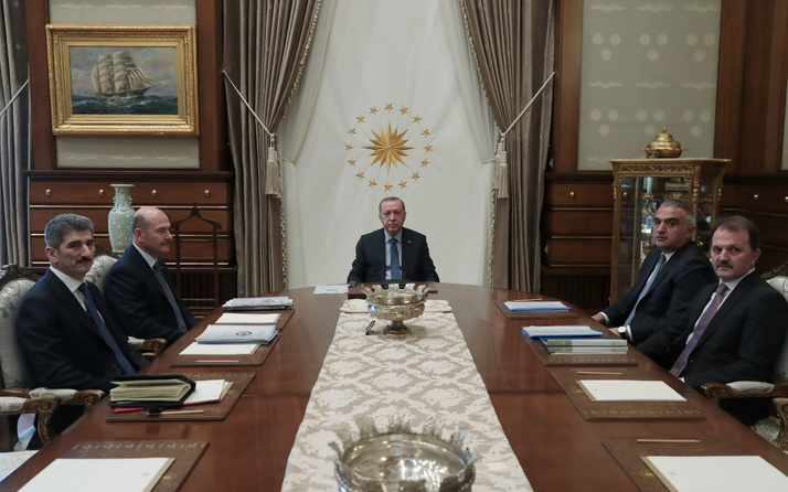Cumhurbaşkanı Erdoğan Bakan Soylu ve Ersoy'u kabul etti