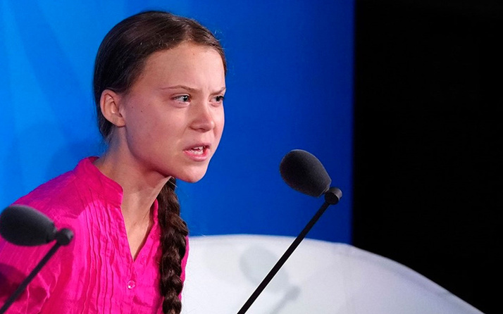 16 yasındaki iklim aktivisti Greta Thunberg BM'de liderlere sert konuştu
