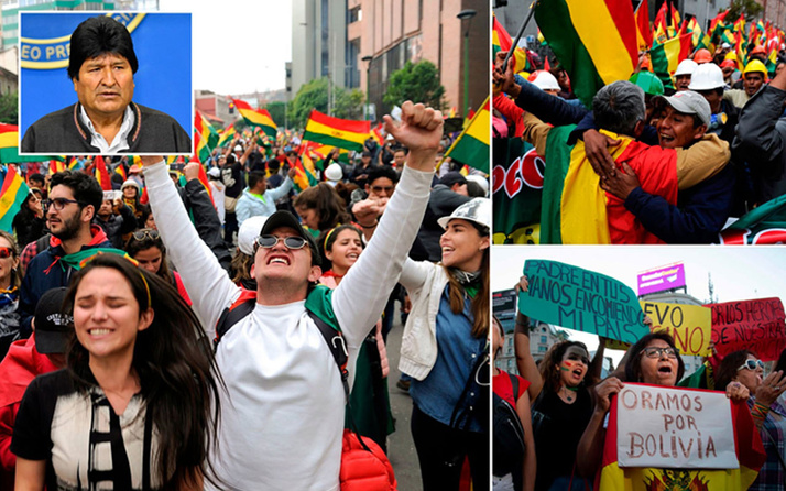 Evo Morales 'döneceğim' deyip Bolivya'dan ayrıldı