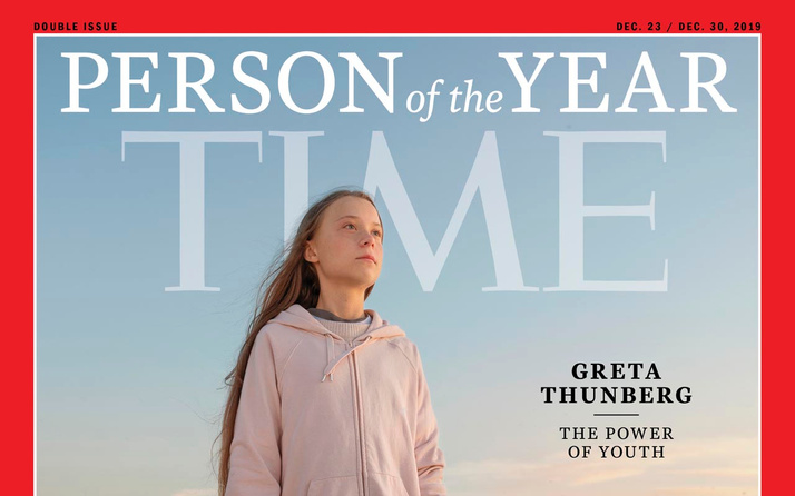 TIME dergisi 16 yaşındaki iklim aktivisti Greta Thunberg 'Yılın Kişisi' seçti