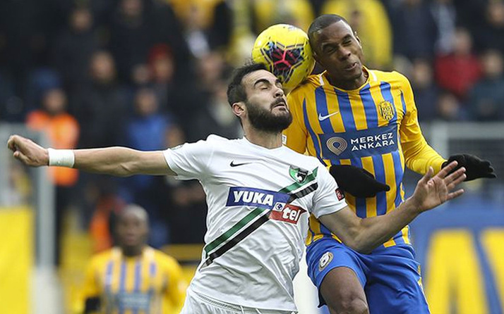Ankaragücü Denizlispor maçında galip gelen olmadı ...
