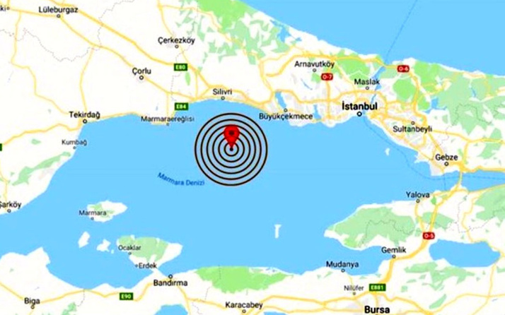 Deprem Silivri'yi yokladı! Marmara Denizi'nde 3 büyüklüğünde deprem 