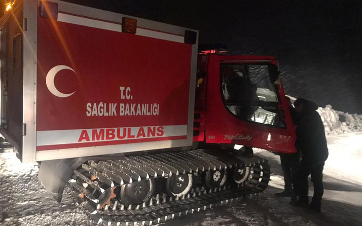 Bitlis'de ayılara yem bırakmaya giden ekibi taşıyan araç kara saplandı
