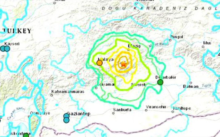 Türkiye'yi sarsan deprem sonrası ABD'den korkutan harita!