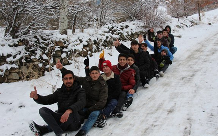 Erzurum'da 14 ilçede kar tatili