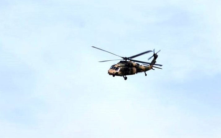 Sınırın sıfır noktasında askeri helikopter hareketliliği! İlk yardım hastanesine iniş yaptı