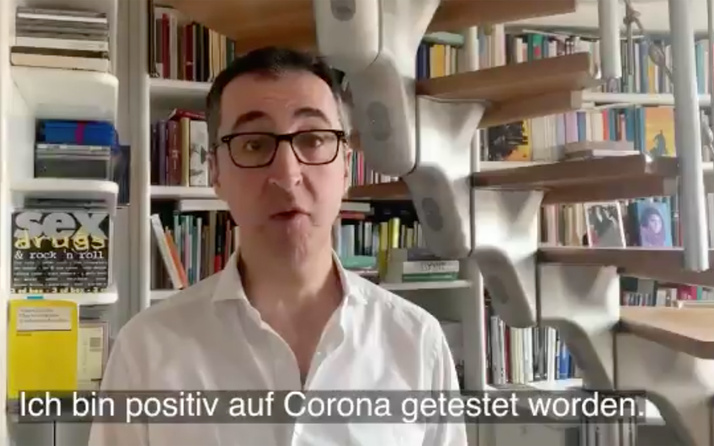 Almanya'daki Türk siyasetçi Cem Özdemir : Ben de koronavirüs oldum