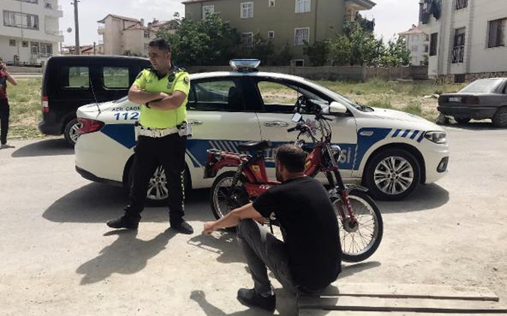 Karaman'da denetimden kaçan motosikletteki 2 kişi gözaltına alındı