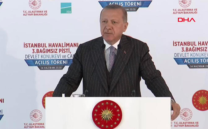 İstanbul Havalimanı'nın yeni pisti açıldı! Cumhurbaşkanı Erdoğan'dan flaş sözler