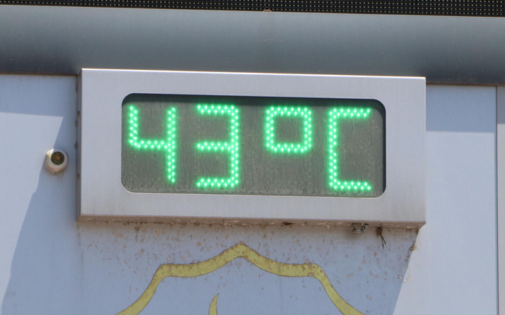 Çöl sıcağı ile Şanlıurfa'da termometre 43 dereceye vurdu