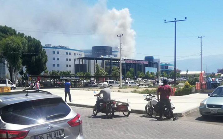İzmir'de hastane morgunda yangın çıktı